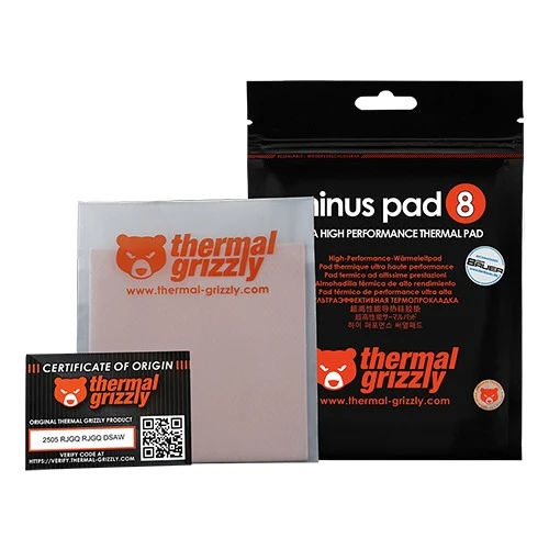 Minus Pad 8 2mm thickness TG-MP8-100-100-20-1R
