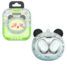 Modio Earbuds Q11 Wireless, Bluetooth For Kids White