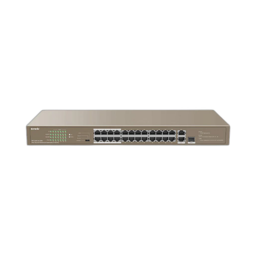 Tenda TEF1126P-24-250W 28-Port PoE Switch