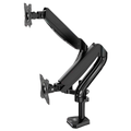 Kaloc DS90-2 Adjustable Dual Monitor Arm with Internal Gas Spring technology for Easy Adjustment, for Screens 17 to 32 Inches