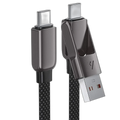 Acefast C13-04 60W 2 in 1 Charging Cable USB-A / USB-C to USB-C