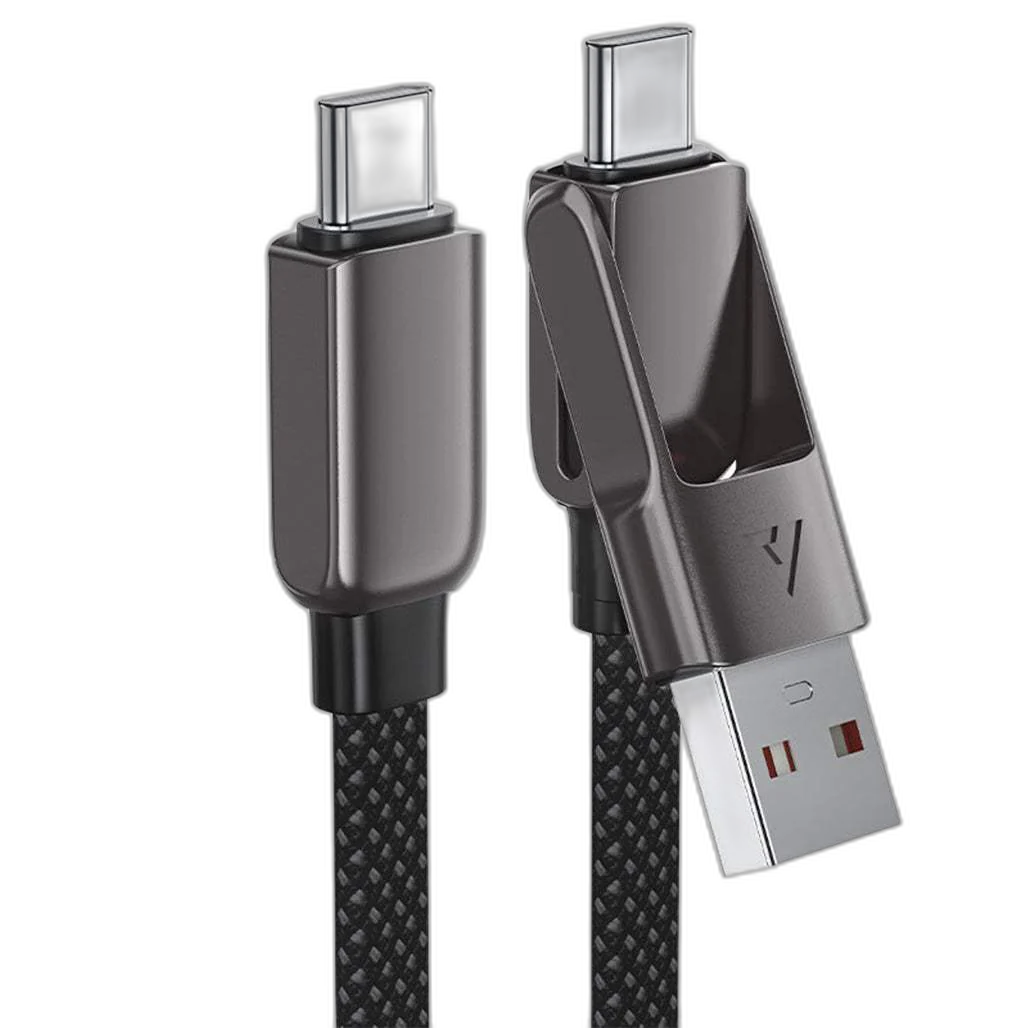 Acefast C13-04 60W 2 in 1 Charging Cable USB-A / USB-C to USB-C