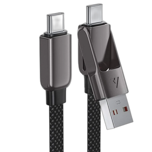 Acefast C13-04 60W 2 in 1 Charging Cable USB-A / USB-C to USB-C