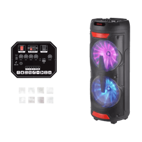 Board-x Speaker Karaoke HTM-12205 2x12.5 Inch, 2 Microphones