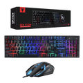 Jedel Keyboard Mouse Combo GK110 EN/AR Wired Gaming Black