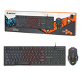 Jertech Keyboard Mouse Combo KM180 EN/AR Wired Black