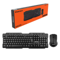 Jertech Keyboard Mouse Combo KM200 EN/AR Wireless Black