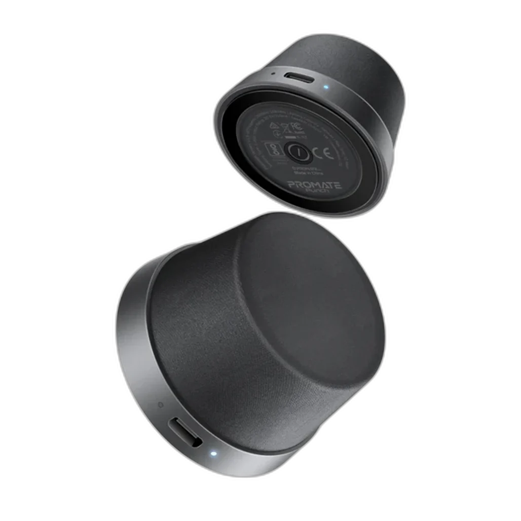 Promate Punch - High-Fidelity Mini Bluetooth Speaker with MagSafe Compatible Base
