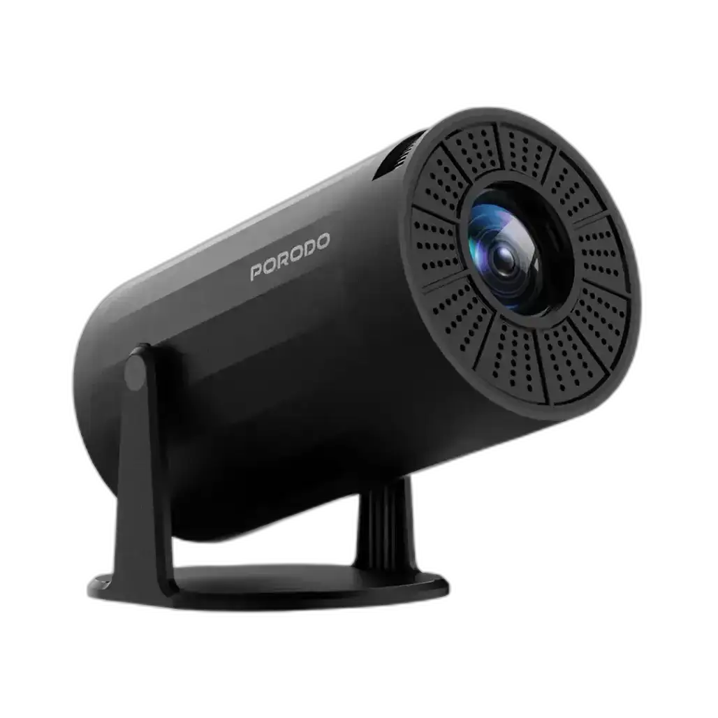 Porodo Wireless Smart Android Multi-Angle Projector – Black