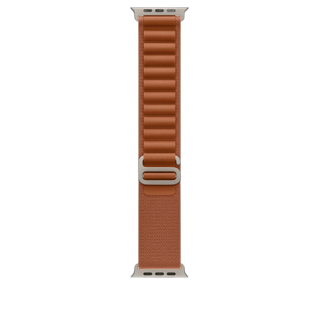 Apple 49mm Terracotta Alpine Loop - Medium - Natural Titanium Finish