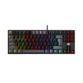 Fantech SUMI Edition MK876V2 - ATOM87, Pro Wired Mechanical Keyboard with RGB Lighting Grey Red switch