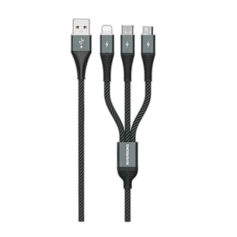 Riversong Infinity 09 Cable 3in1 USB-A Fast Charging C61