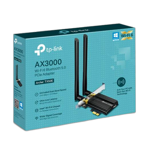 TP-Link Archer TX50E Wi-Fi 6 PCIe Wireless Card with Heat Sink