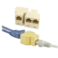 Board-x Rg45 Coupler Connector 1 to 2 dual female Splitter cat6 Lan & CCTV Connection Adapter