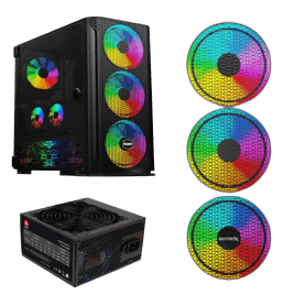 Board-X Case Bx1 Psu 950W Acylic Side Rainbow Fan