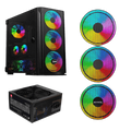 Board-X Case Bx1 Psu 950W Acylic Side Rainbow Fan