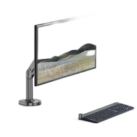 KALOC DS300B Adjustable Single Monitor Arm with Internal Gas Spring technology for Easy Adjustment, for Screens 17 to 32 Inches