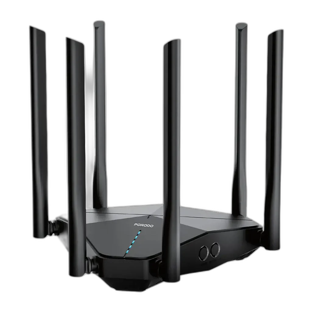 Porodo Dual Band Portable Wi-Fi Router - Black