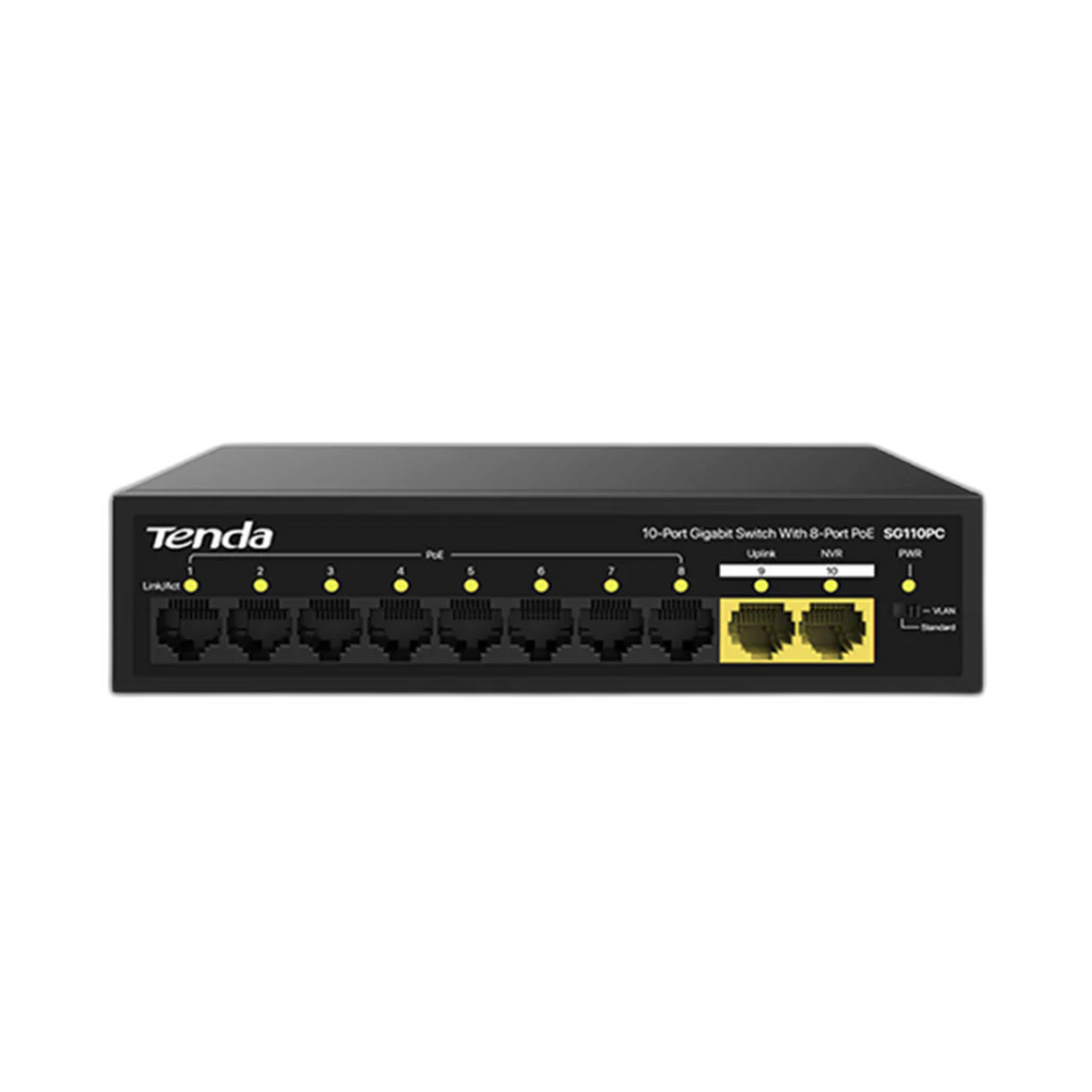 Tenda SG110PC 10-Port Gigabit Smart PoE Switch