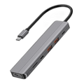 Powerology 6-in-1 Slim 4K HDMI USB-C Hub