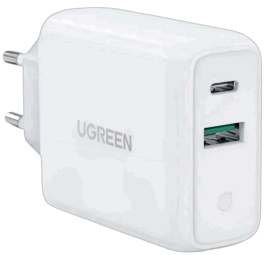 UGREEN Dual Port USB-C & USB-A Smart & Fast Charger Adapter | 60468
