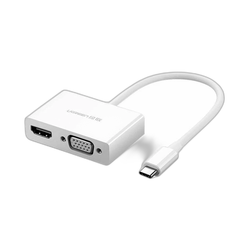 UGREEN 30843 Type-C to HDMI VGA Converter White
