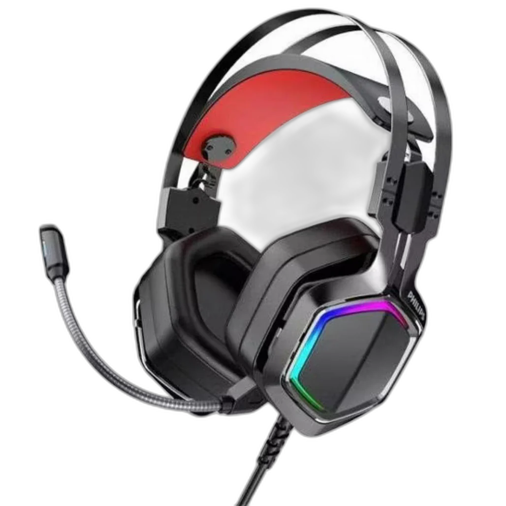 Philips TAG2115 - Wired Over Ear PC Gaming Headphones with Mic Built-in Noise Reduction