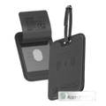 Promate HushTag Anti-Loss Slim Leather Luggage Tag with Smart Tracking