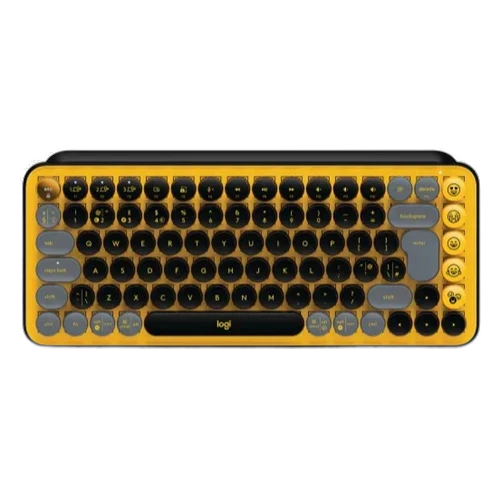 Logitech POP Keys Wireless Mechanical Keyboard Yellow & Black 920-010816