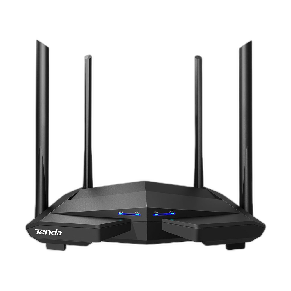 Tenda Router Ac10 Gigabit Ac1200 2.4 & 5Ghz 4 Antennas