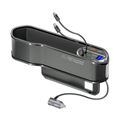 Promate CarMate-RPD 65W Multi-Functional Car Organizer and Charging Station with USB-C & Lightning Retractable Cables