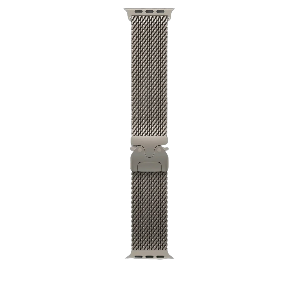 49mm Natural Titanium Milanese Loop - Large