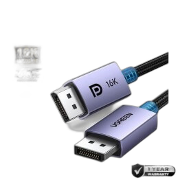 UGREEN 16K Display Port 2.1 Male to Male Braided Cable, Stable & ULTRA-Fast connection, 2M 3M - DP118 15384 25862