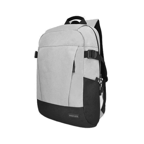Promate Birger 15.6-inch Laptop ComfortStyle Backpack Black with Large Compartments Birger.Grey