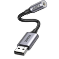 UGREEN USB External Sound Card, USB to 3.5MM Female Jack Audio Adapter - CM477 30757