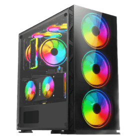 Board-X Case Bx6 Glass Acylic Side Rainbow Fan