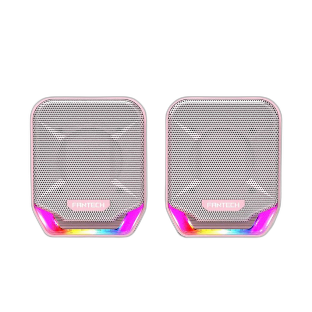 Fantech GS202 SONAR: USB Powered Gaming & Music Speaker with RGB Lighting Pink Sakura Edition