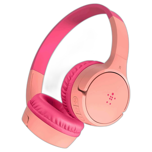 Belkin Wireless On-Ear Headphones for Kids - Pink