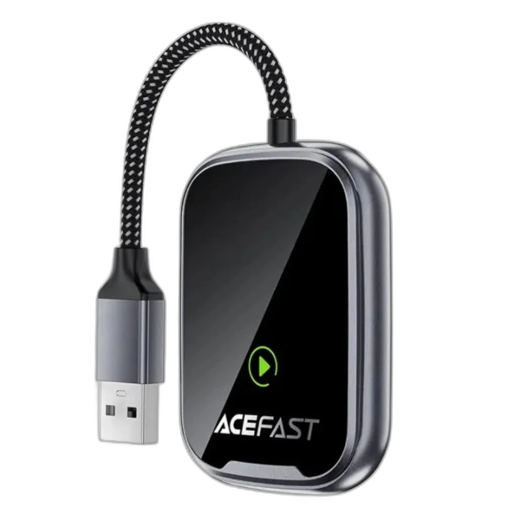 ACEFAST QC1 USB-A Wireless CarPlay & Android Auto Adapter