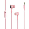 Promate Dynamic In-Ear Stereo Wired Earphone With Microphone Bent.Pink