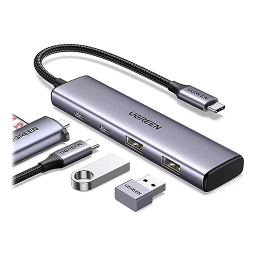 UGREEN Usb 3.0 To 4 Ports Usb 3.0 Hub With Pd Type-C Port Cm473