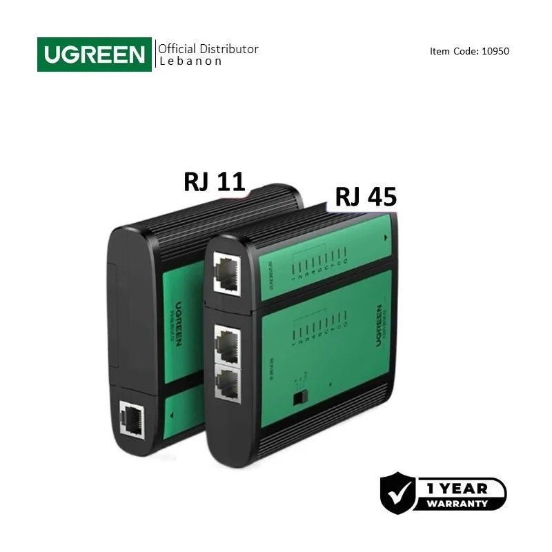 UGREEN Network Cable Tester RJ45 and RJ11 - NW167 10950