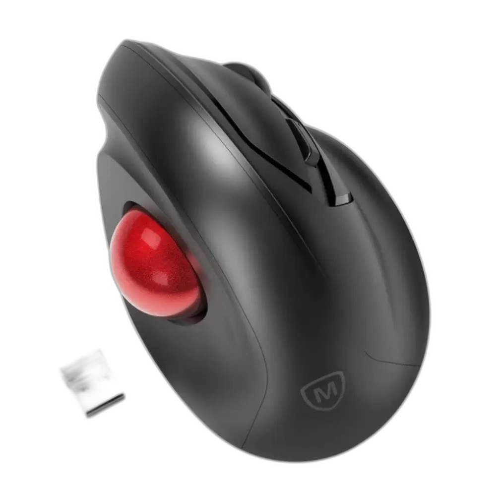 Micropack MP-V02W Silent, Vertical Trackball Wireless Mouse, 2400DPI, Ergonomic Design for maximum Comfort
