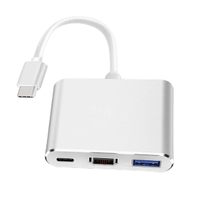 Board-x Adapter Converter Type-C to HDTV 3 in 1 HDTV+USB 3.0+ Type-c (PD)