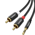 UGreen 3.5mm Male AUX to 2 RCA Male Braided Cable