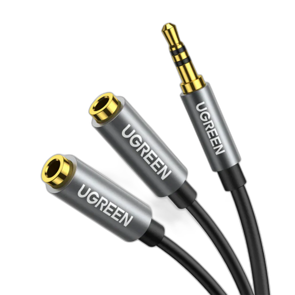 UGreen 10532 Headphone Splitter 2-Way Y 3.5mm Jack Aux Adapter