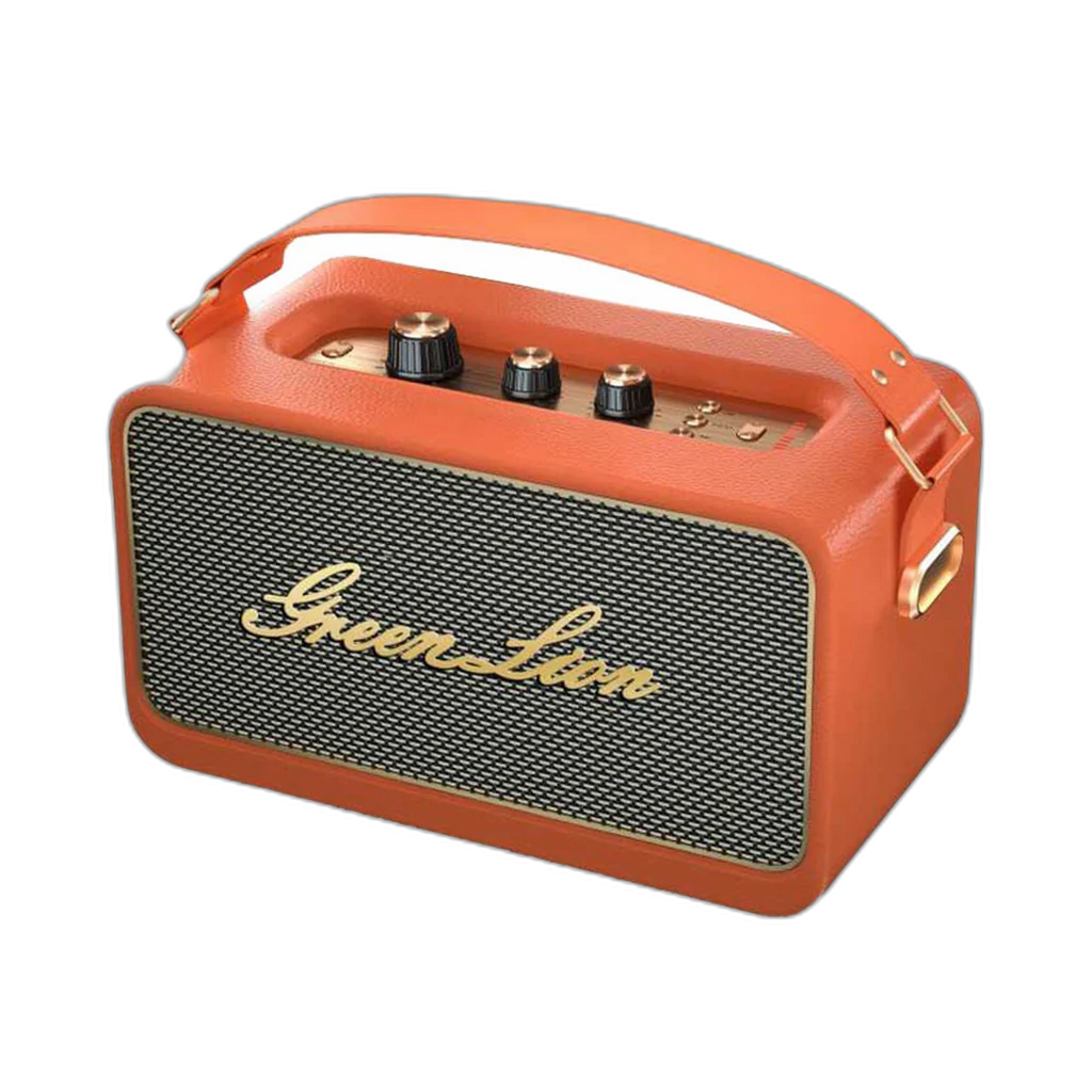 Green Lion Classic Stereo Speaker - Orange - GNCLSTEROSPOG.
