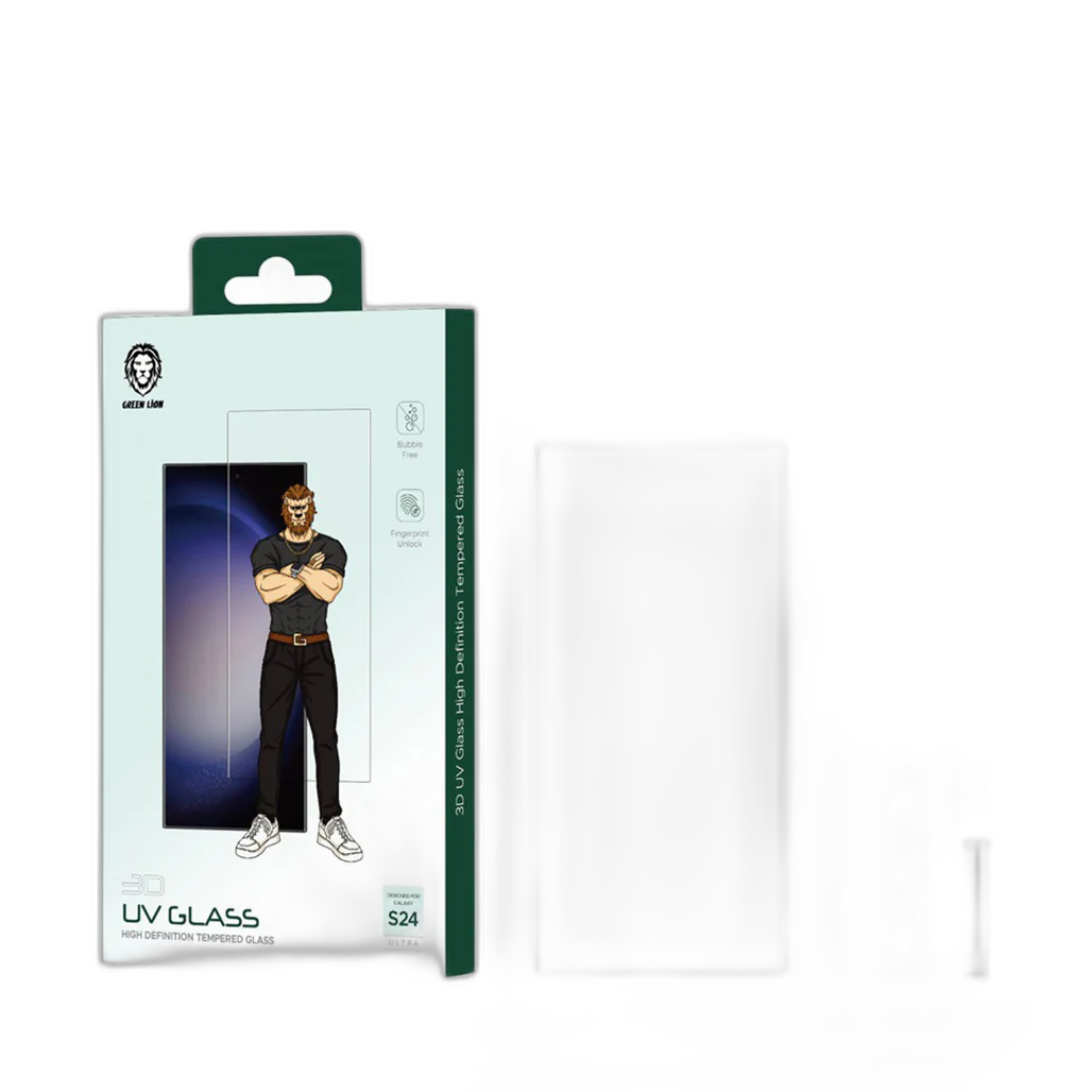 Green Lion S24 Series 3D UV Glass HD Tempered Glass - Clear