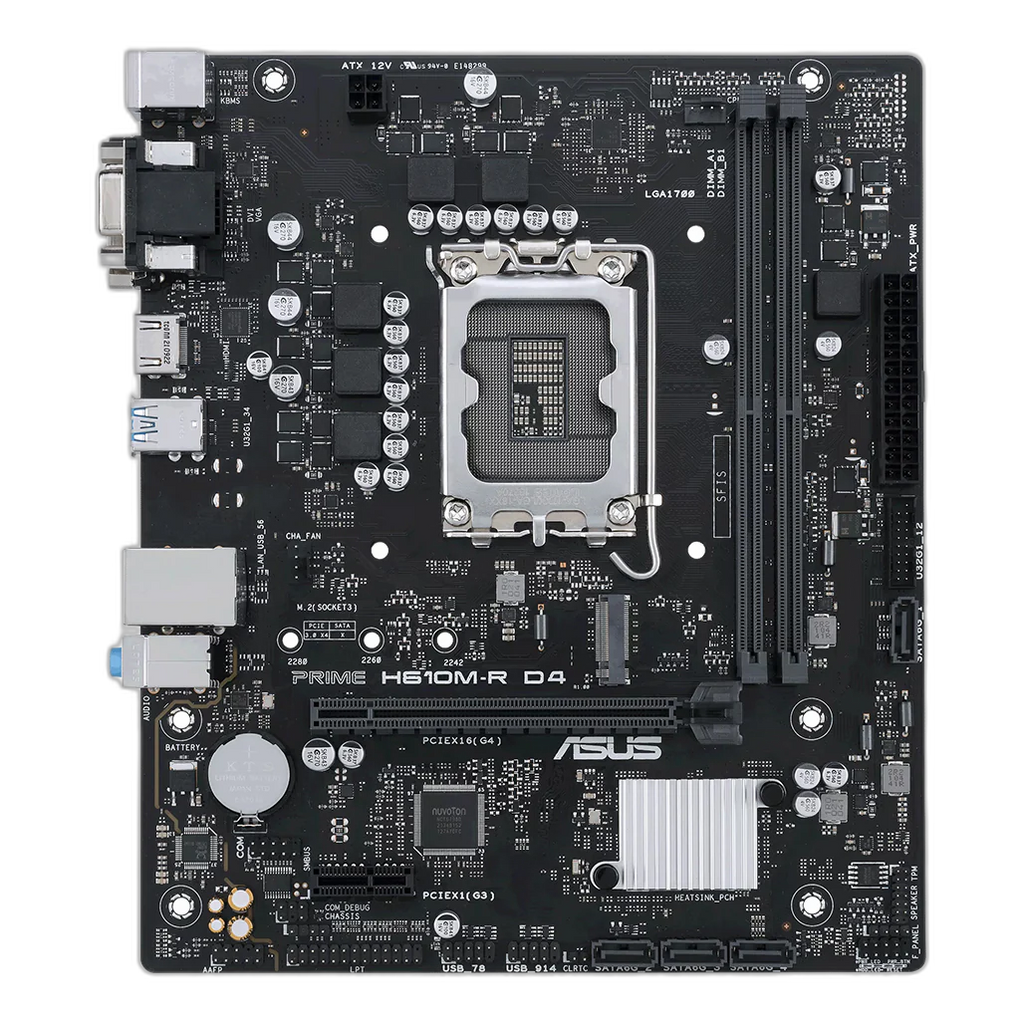 ASUS Prime H610M-R D4 Gaming Motherboard 90MB1B40-M0ECY0