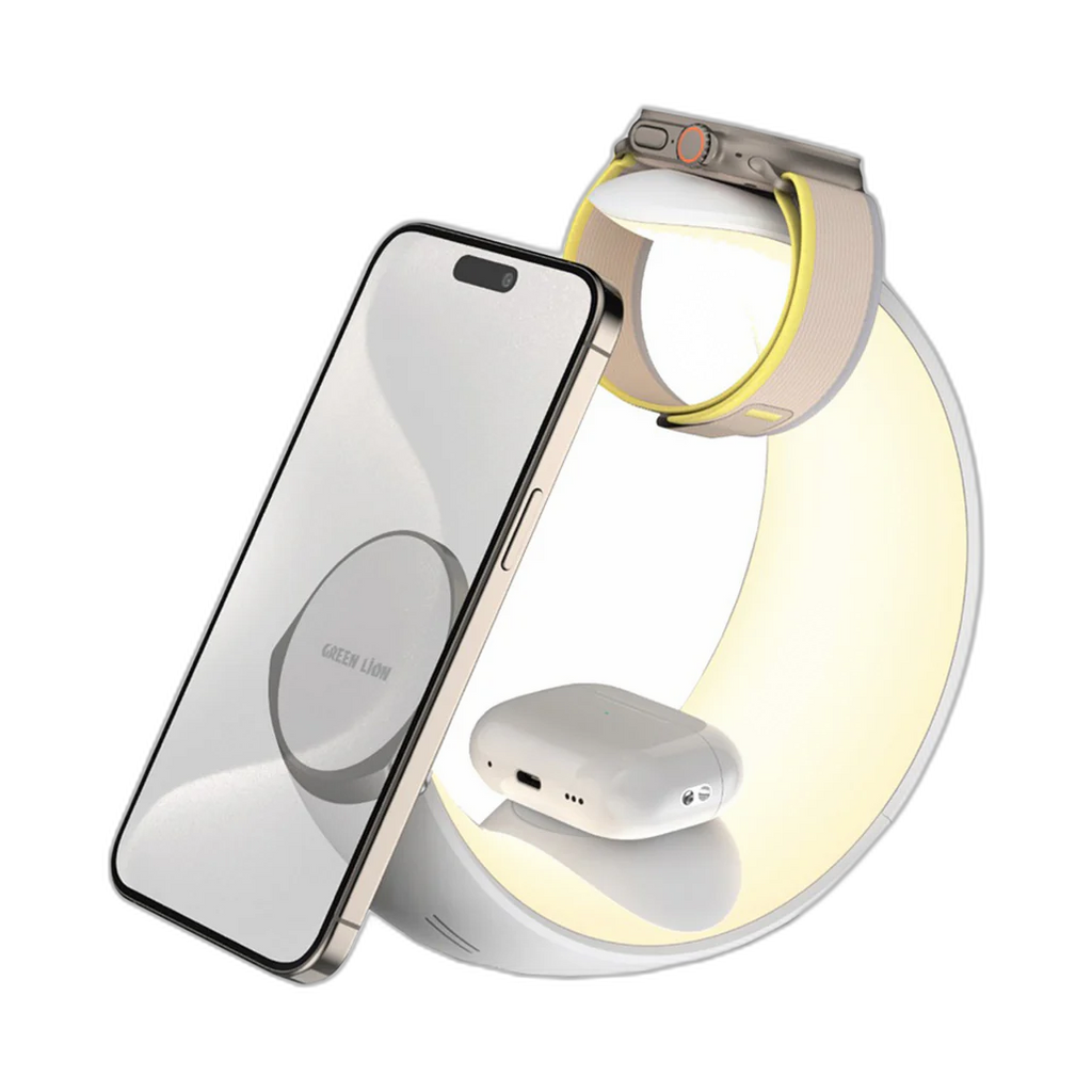 Green Lion Moon Charge 4 in 1 Wireless Charging Station